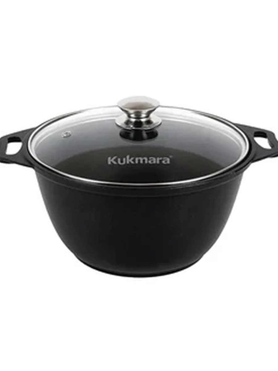 Кастрюля Kukmara 3л со стеклянной крышкой АП