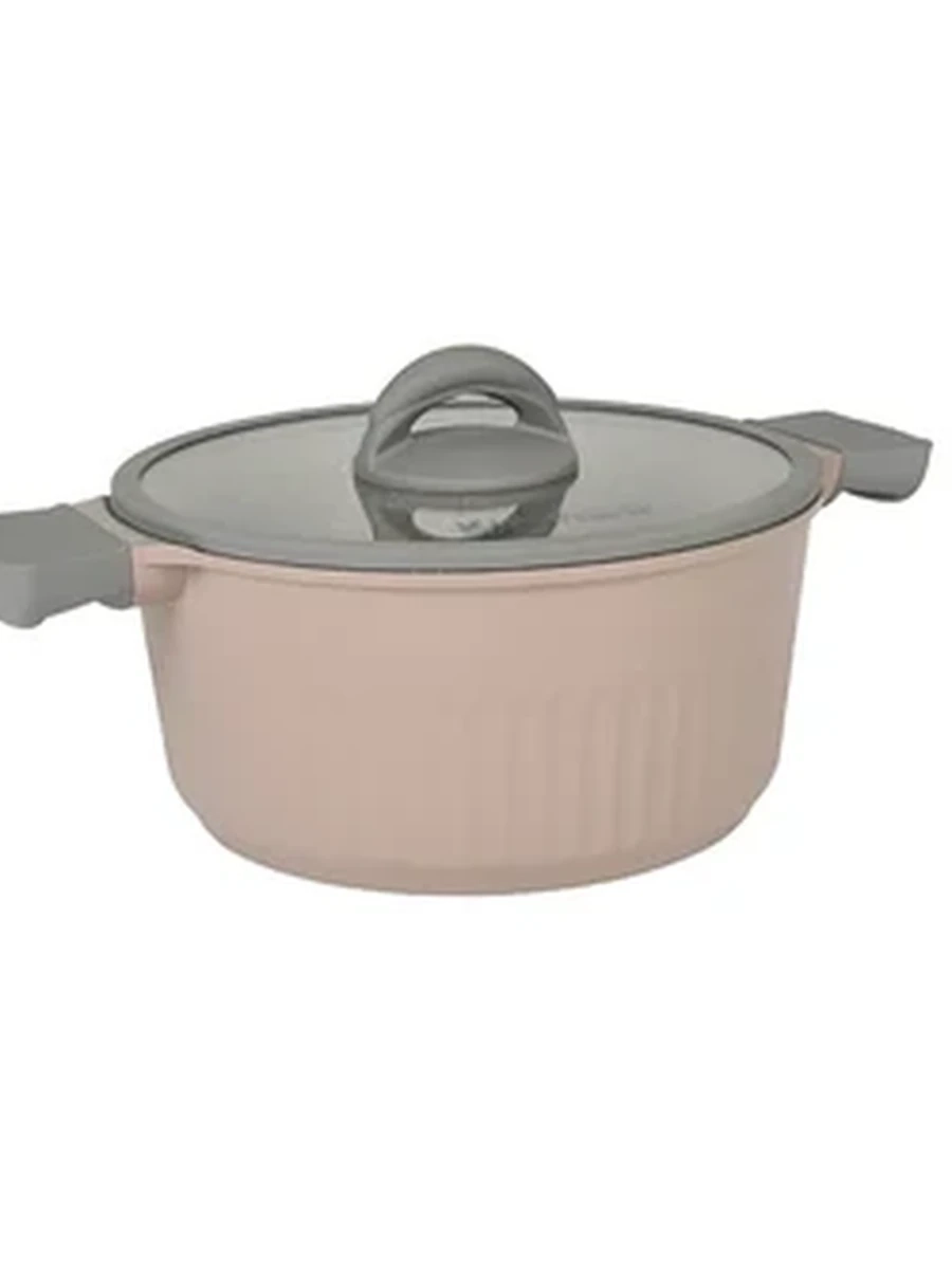 Кастрюля Kukmara 3,2л со стеклянной крышкой, АП линия Stella (cappuccino)