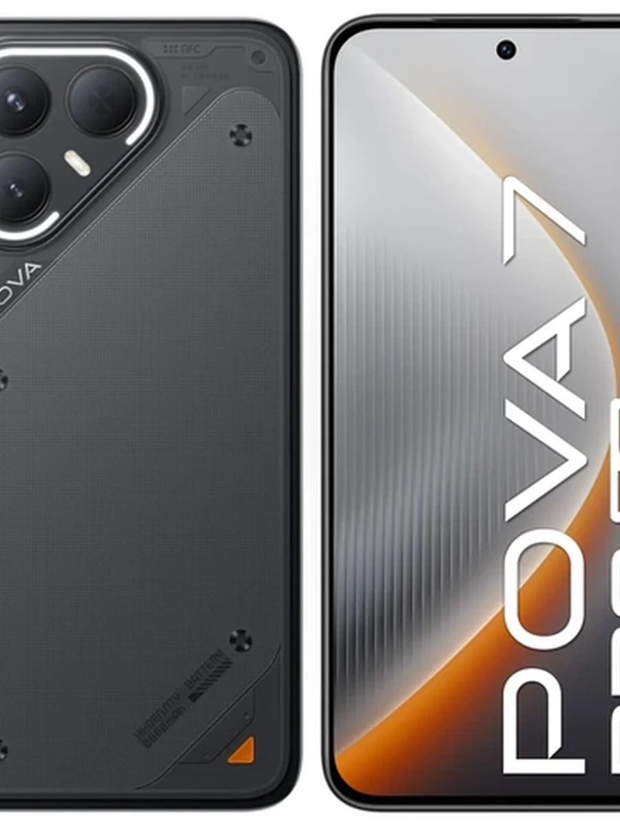 Смартфон Tecno POVA 7 Pro 5G 256 ГБ черный