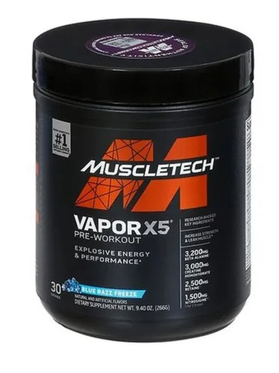 Предтреник. Vapor X5, MuscleTech. 30 порций