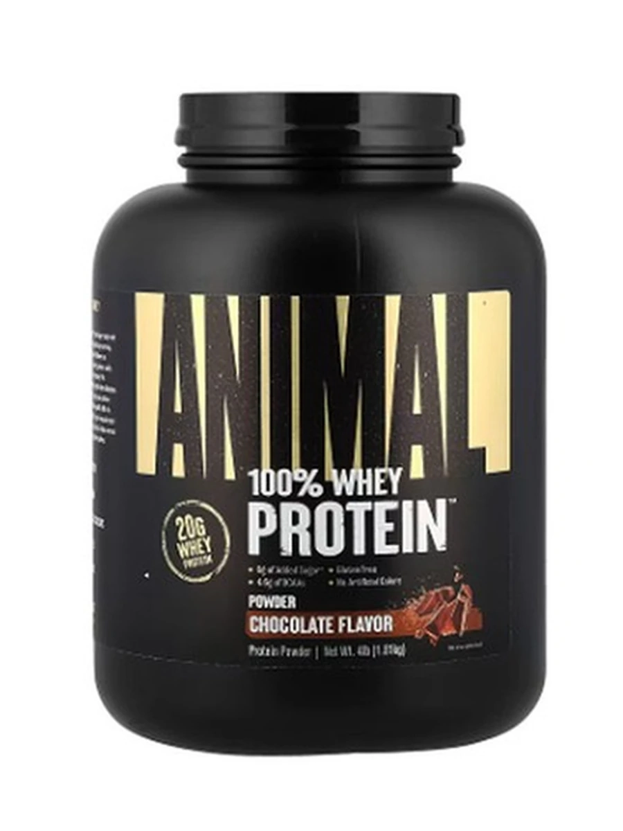 Протеин сывороточный. Animal 100% Whey protein, 1,81кг