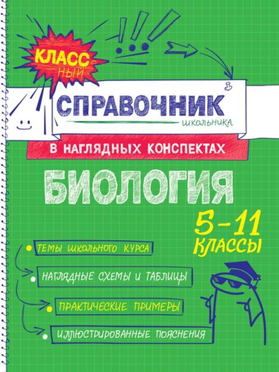 Классный справочник школьника в наглядных конспектах /Эксмо/ Биология Мазур