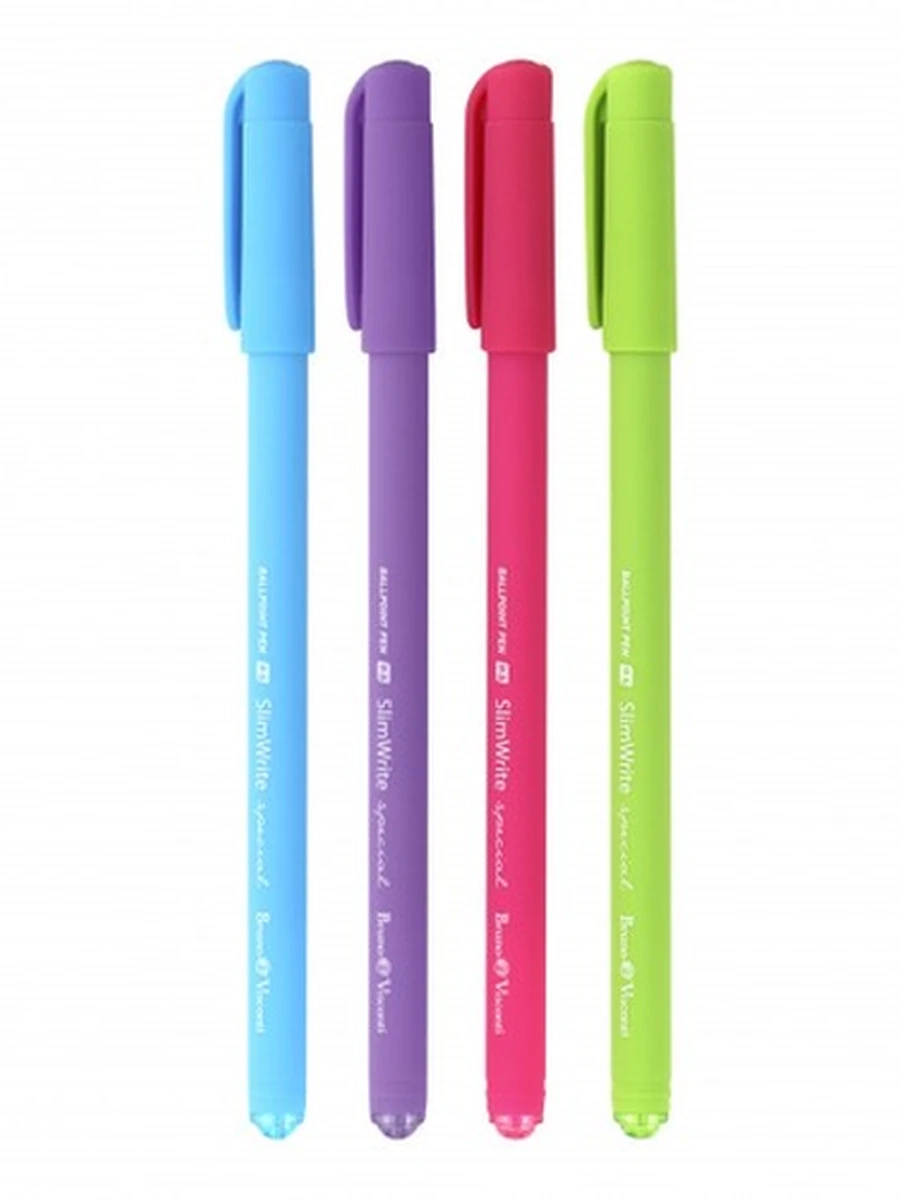 РУЧКА "SlimWrite.SPECIAL" ШАР-Я 0.5ММ,СИНЯЯ 4 цв.