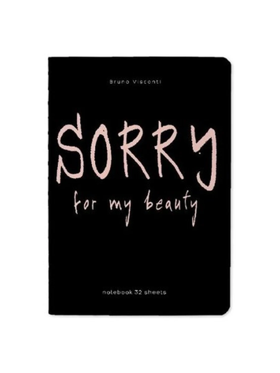 ТЕТРАДЬ А6, Bruno Visconti  "SORRY" 32л. клетка