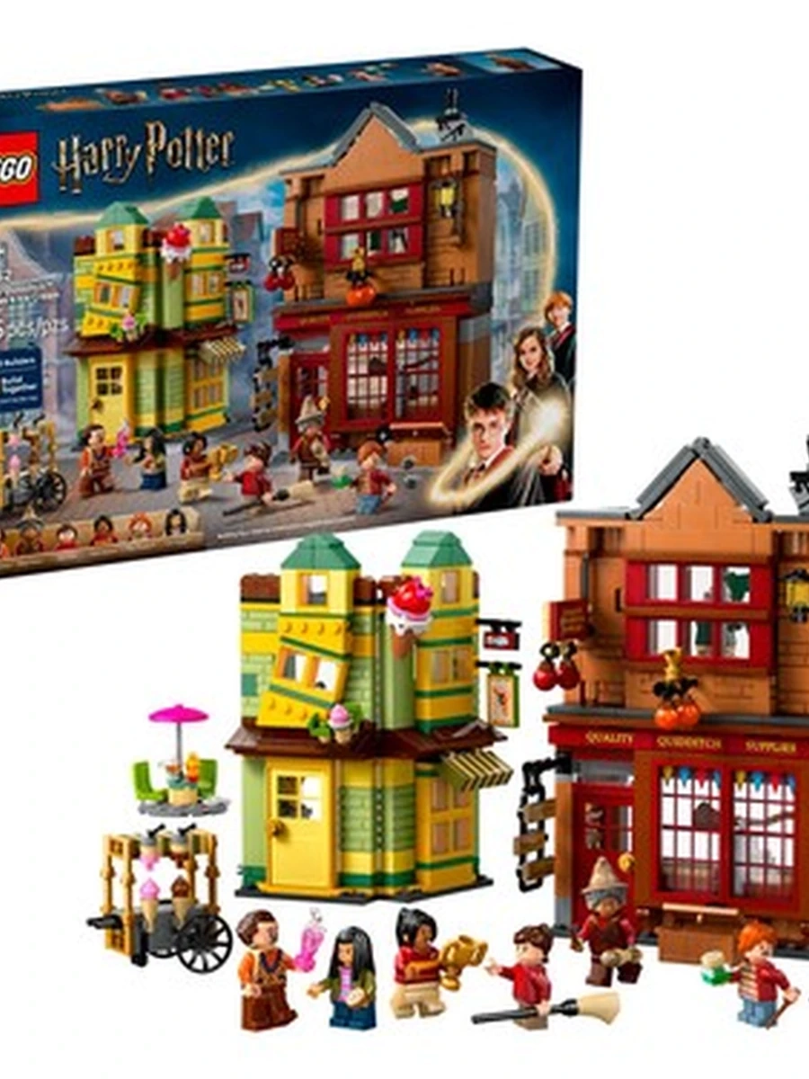 LEGO 76452 Harry Potter Магазин «Всё для квиддича» и Кафе-мороженое