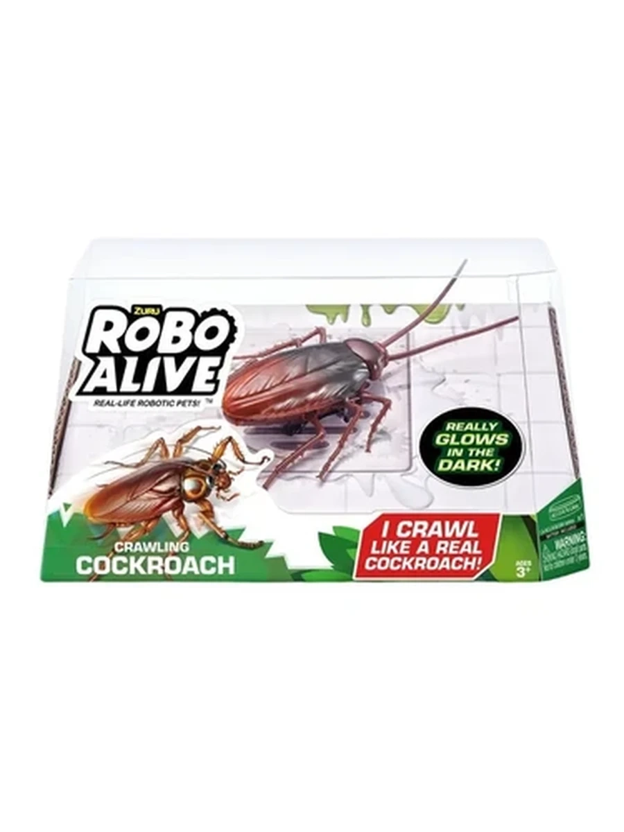 Zuru Robo Alive Интерактивная игрушка Ползущий Таракан "CRAWLING COCKROACH" с эффектом вибрации