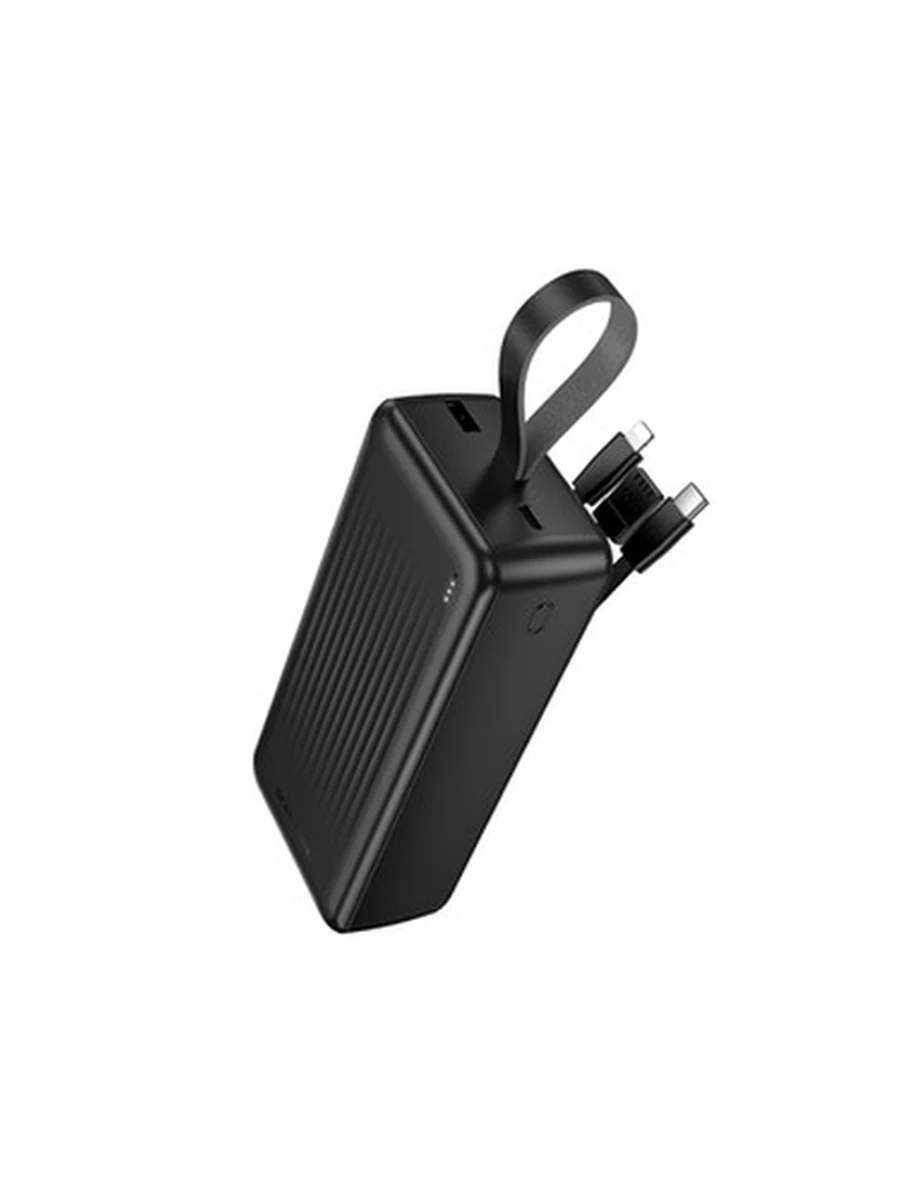 Power Bank BOROFONE BJ79B Clever power bank with 3 cables(30000mAh) (black)