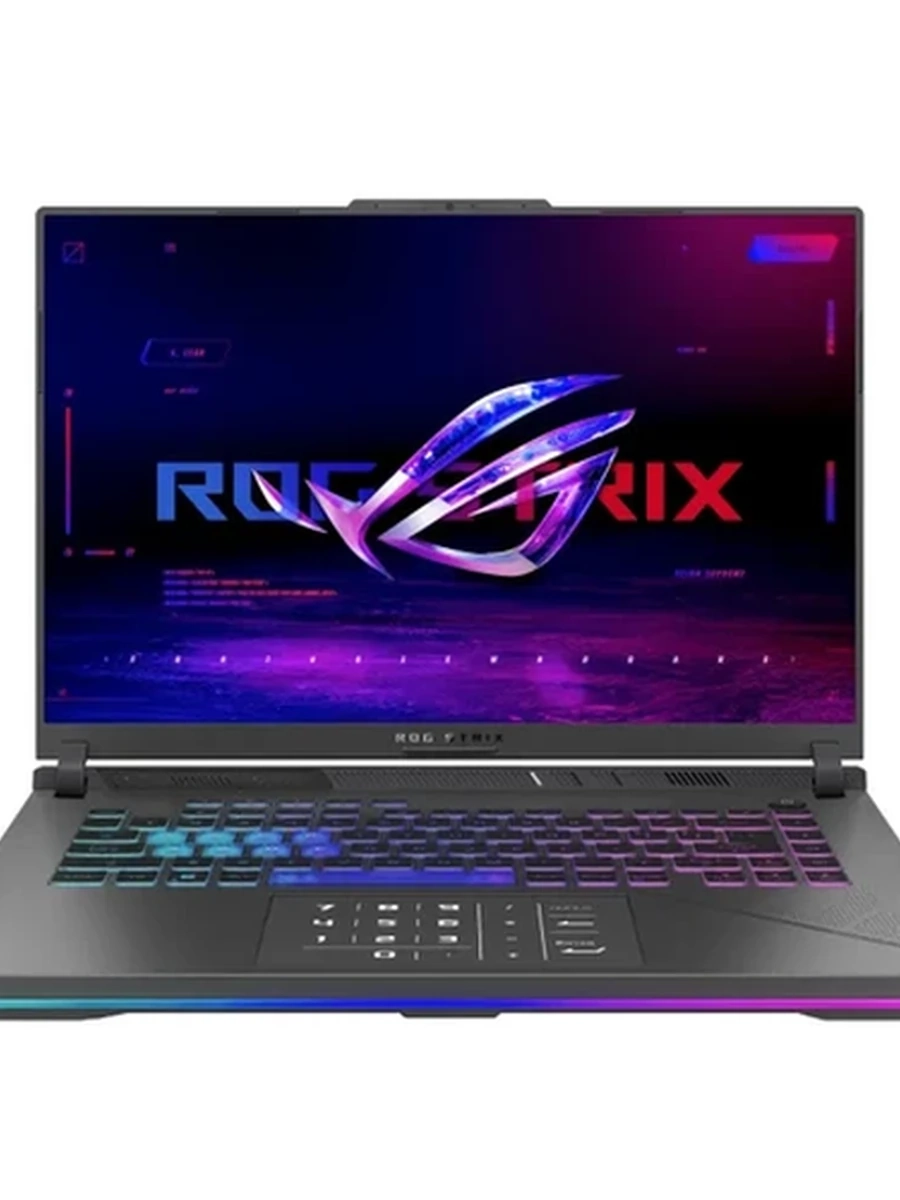 Ноутбук Asus ROG Strix G16 [16"], (Intel Core i9-13980HX 24/32, 5.60ГГц, 36МБ, 10нм + NVIDIA RTX 4070 8ГБ), 16ГБ DDR5, 1000ГБ SSD, 16" 2560x1600, 2.5кг, WIN11, Серый