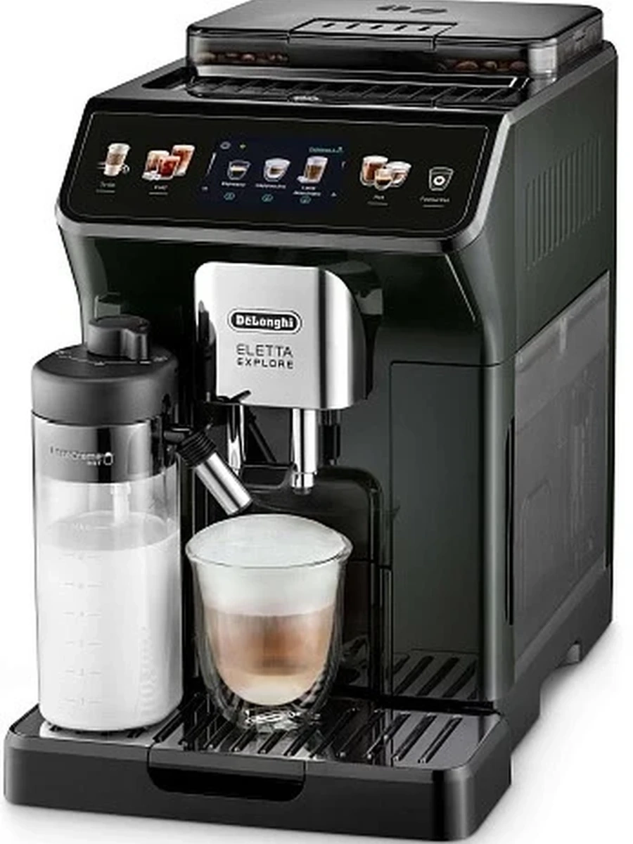 Кофемашина Delonghi ECAM450.55.G графит [1450 Вт, 19 Бар, автоматический, 1.8 л, исп. кофе - зерновой, молотый]
