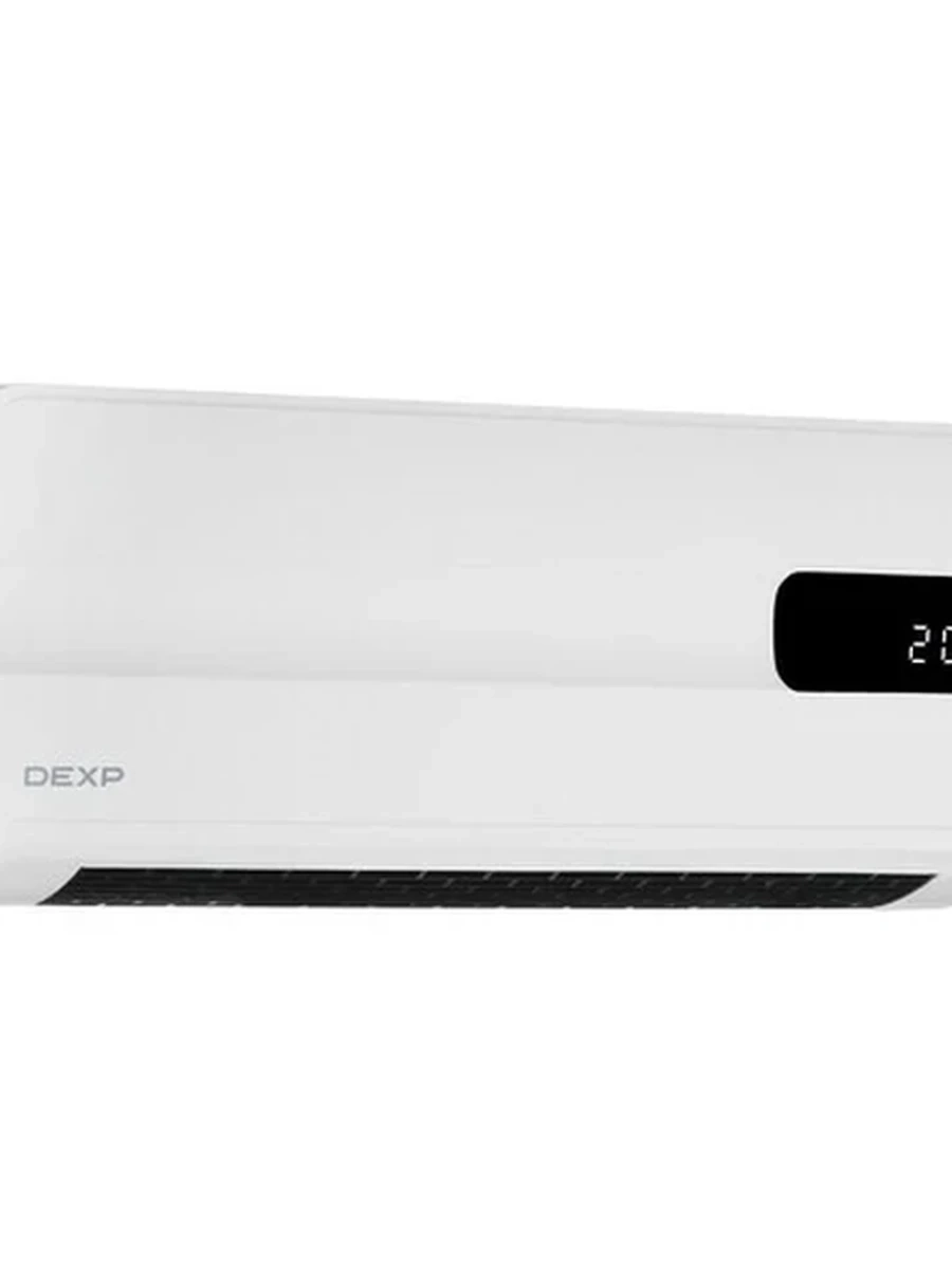 Тепловентилятор DEXP WFH-20W [настенный, 2000 Вт, керамический нагреватель, регулировка температуры, пульт ДУ, таймер , белый]