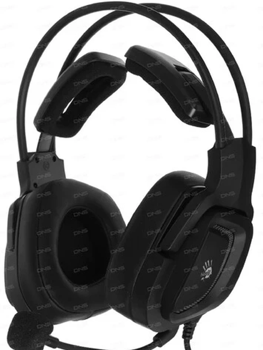 Наушники проводные A4Tech Bloody G575 [охватывающие, закрытые, 20-20000 Гц, микр., рег. громкости, 7.1, RGB, каб. 2м, USB, черный] CN