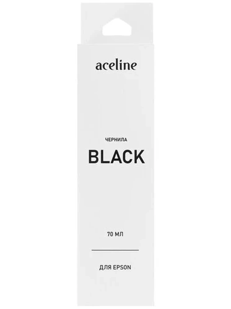 Чернила Aceline для Epson T6641, водорастворимые, черный, 70 мл. (совм.)