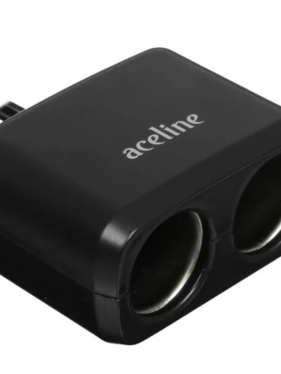 Разветвитель автоприкуривателя Aceline AC-201  [Прикуриватель - 2/USB - 1/1A/Удлинитель]