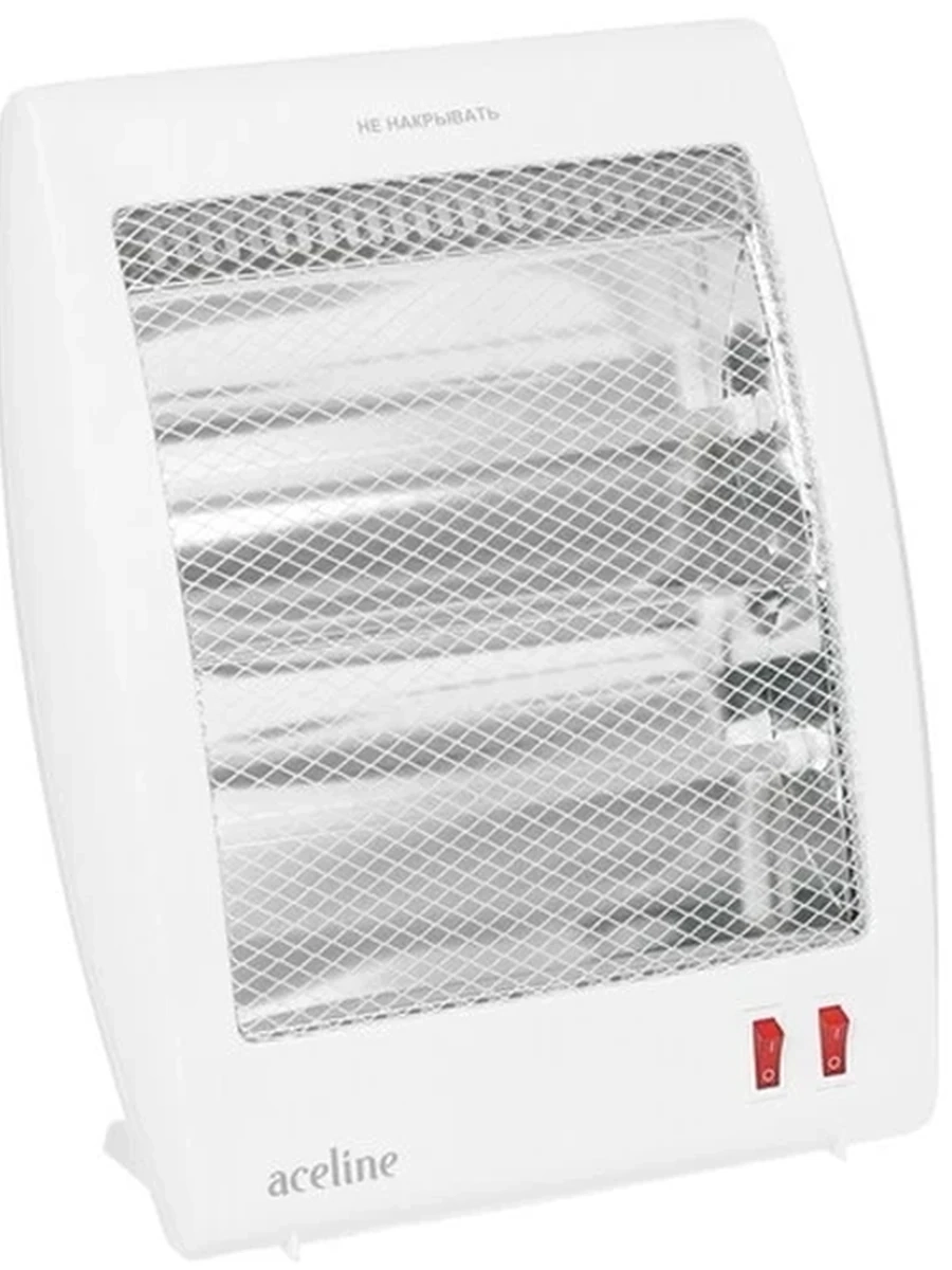 Инфракрасный обогреватель Aceline QH-1000D [кварцевый, 800 Вт, 15 м², напольный, белый]