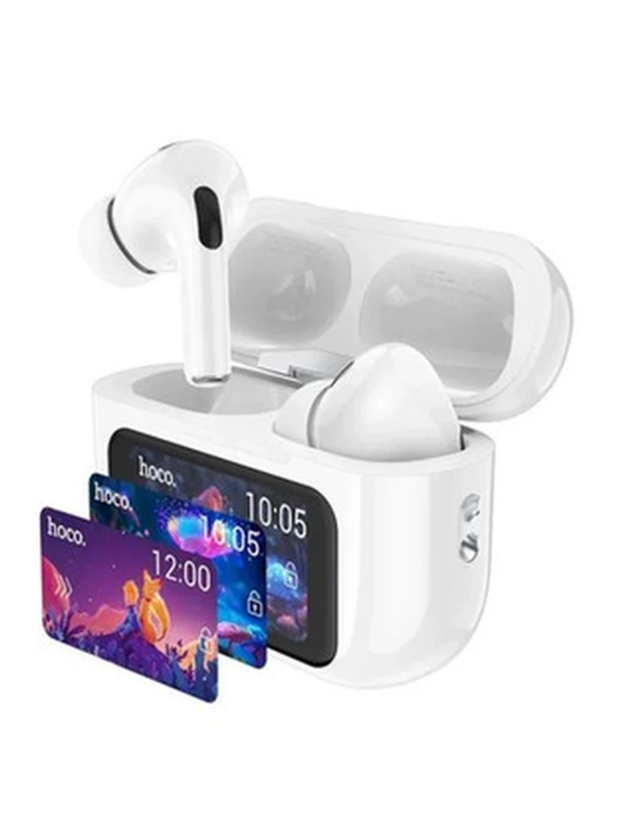 Беспроводные наушники Bluetooth Hoco EW72  TWS, с дисплеем, вакуумные Белый