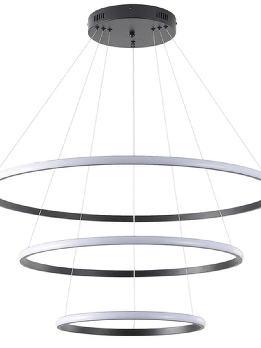 Светильник ZORTES RINGOLIGHT ZRS.33321.75C, Мощность - 75Вт, Тип лампы: LED, В - 1500мм / Ш - ø200/ø400/ø600мм