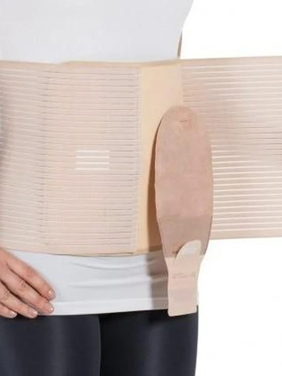 SL 242                                                       Пояс  послеоперац. на липучке с отверстием для калостомы.