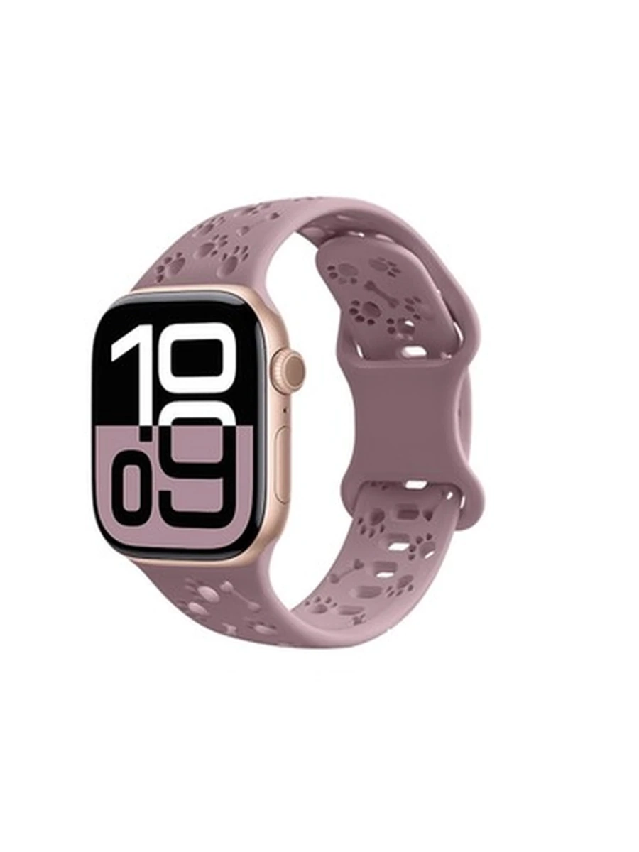 Ремешки HOCO iWatch WA38 Time series solid color silicone strap(44/45/46/49mm) smoky purple