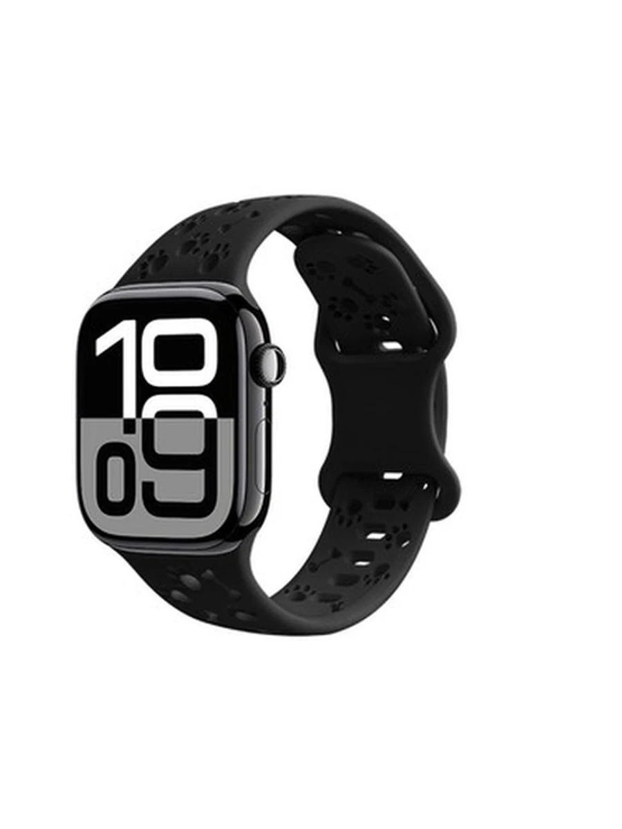 Ремешки HOCO iWatch WA38 Time series solid color silicone strap(44/45/46/49mm) black