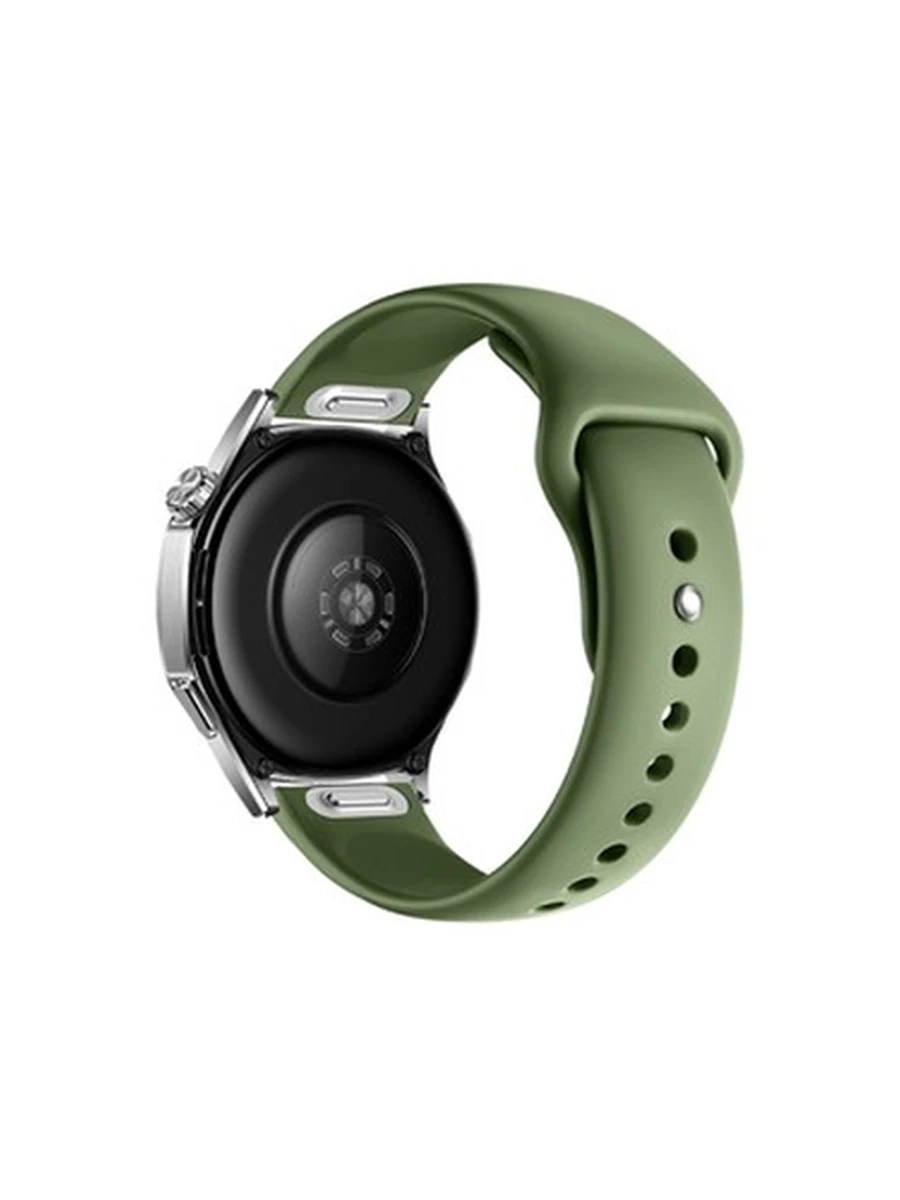 Ремешки HOCO WH22 Flexible series push-type silicone strap(22mm) spruce green