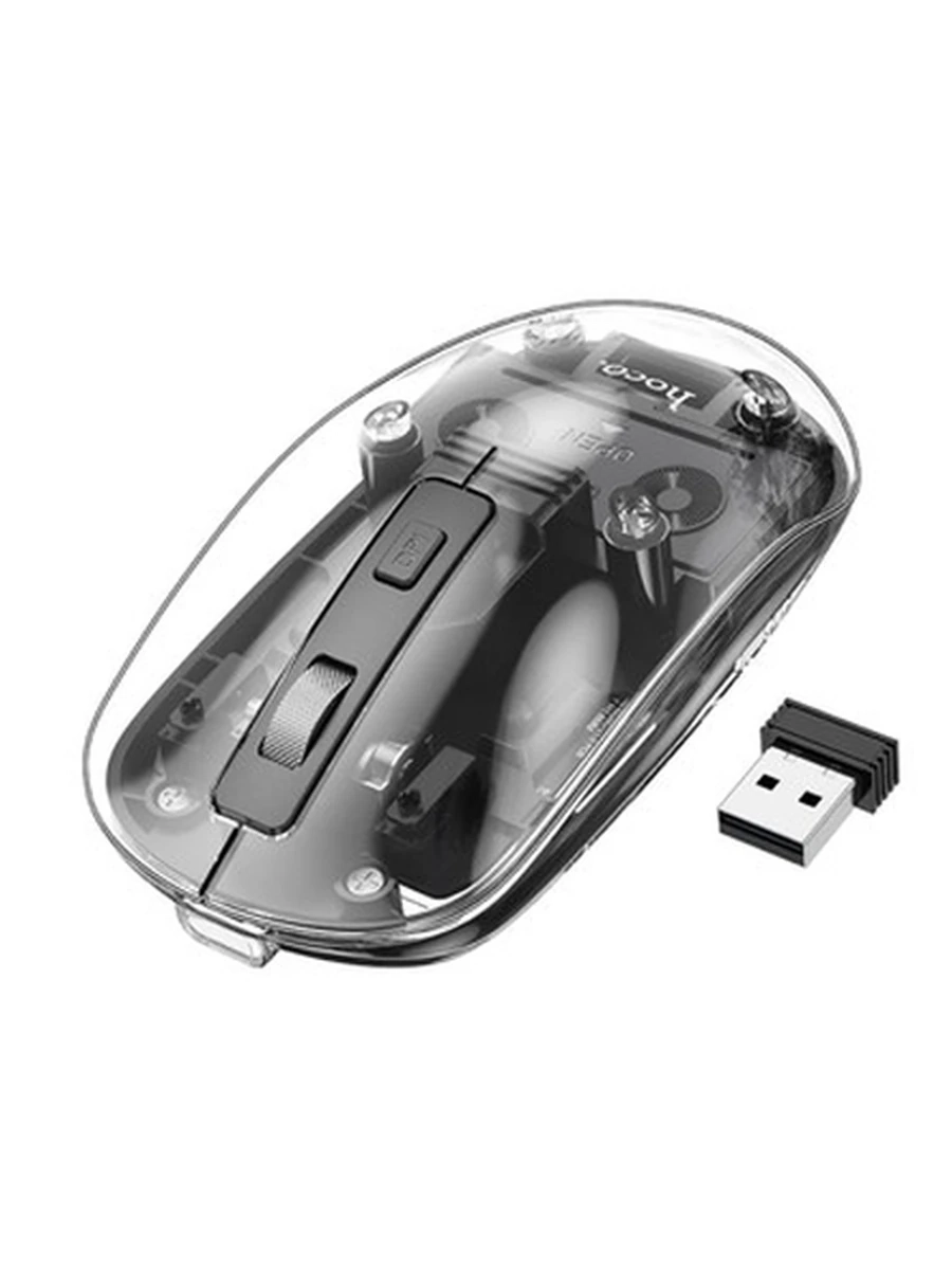 Мышки HOCO GM29 Mysterious dual-mode silent wireless mouse (dark night black)