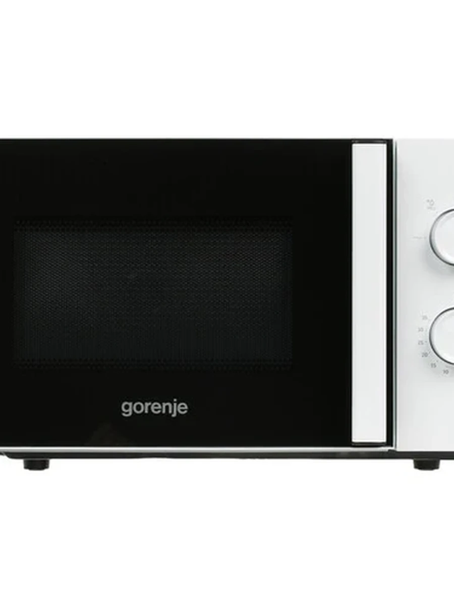 Микроволновая печь Gorenje MO17E1WH [17 л, 700 Вт, переключатели - поворотный механизм, черный, ,белый]