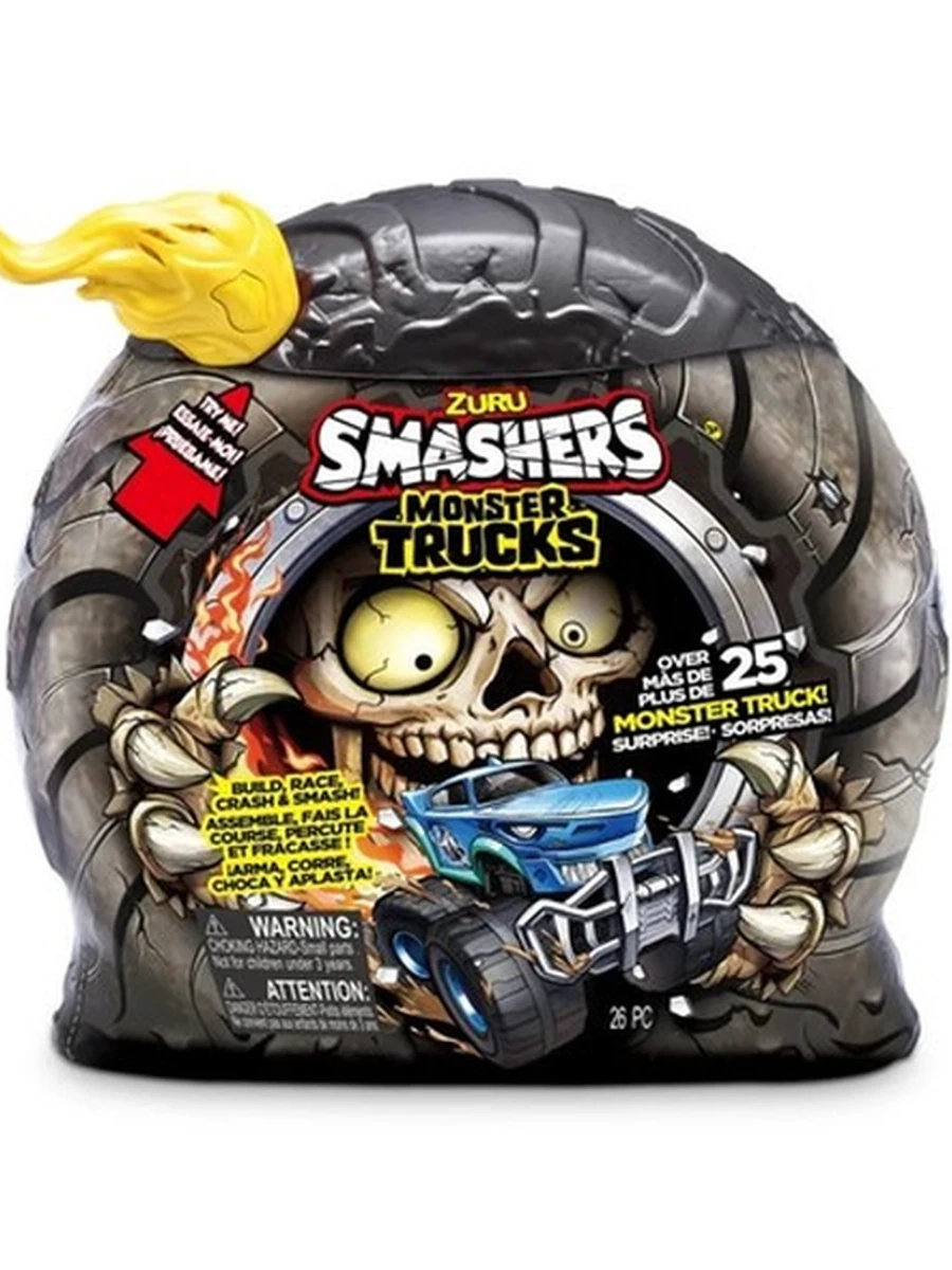 Игровой набор в форме колеса Monster Trucks Zuru Smashers 74103 №3