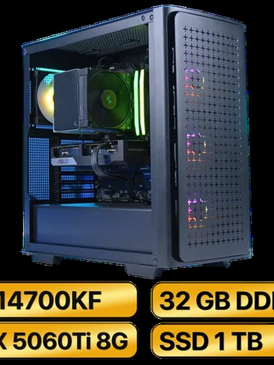 Игровой Компьютер   i7-14700KF + RTX5060Ti  (8GB) GDDR7