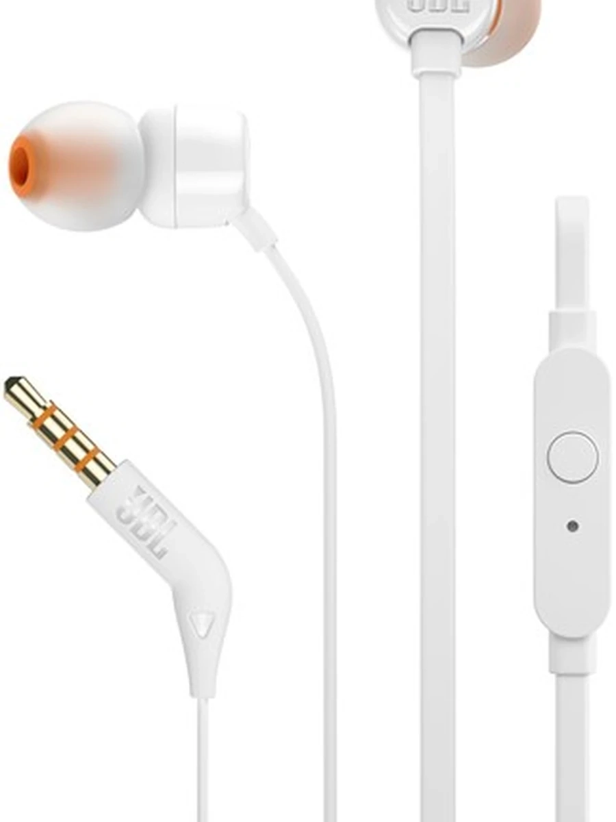 JBL EARPHONE T110 WHITE