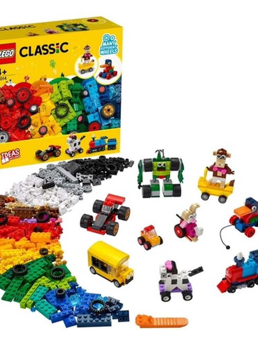 Конструктор Lego Classic 11014 Кубики и колёса