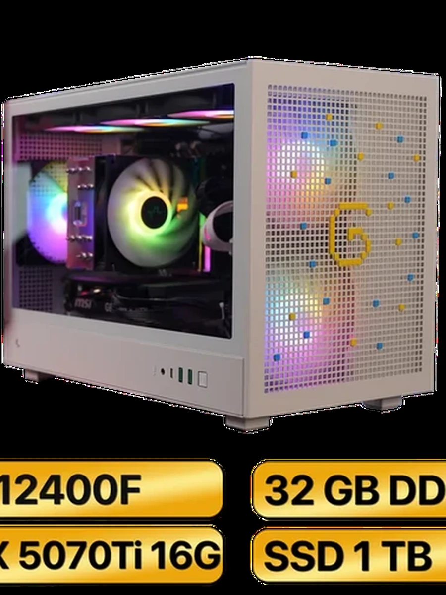 Игровой Компьютер i5-12400F  +  RTX5070Ti  (16GB) GDDR7