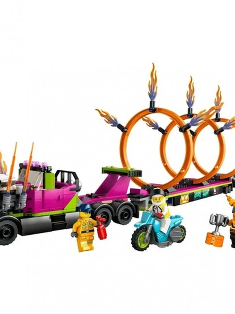 Конструктор Lego City 60357 Трюковой грузовик и огненное кольцо