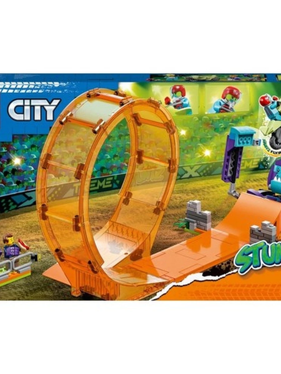 Конструктор Lego City 60338 Трюковая петля Сокрушительный шимпанзе