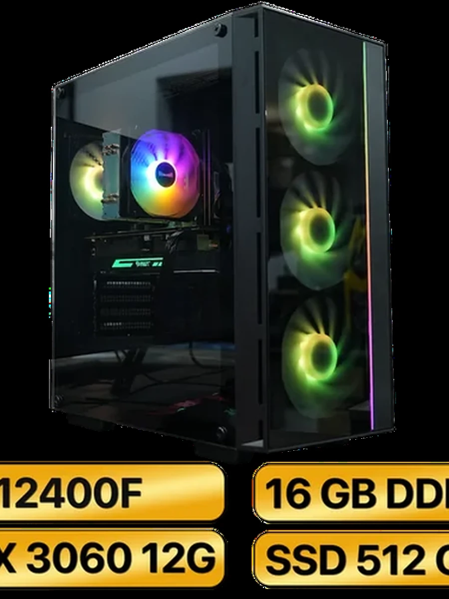Игровой Компьютер i5-12400F +  RTX 3060 12GB GDDR6