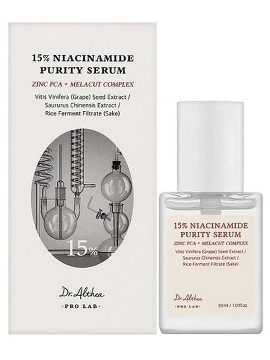СЫВОРОТКА ДЛЯ ЛИЦА 15% NIACINAMIDE PURITY SERUM 30ML (DR.ALTHEA)