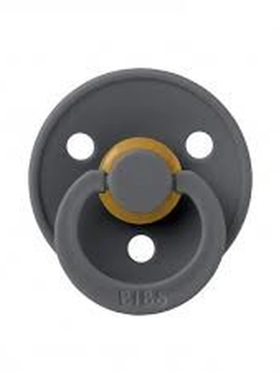 100221 Пустышка латексная BIBS Colour - Iron, 0+ мес.