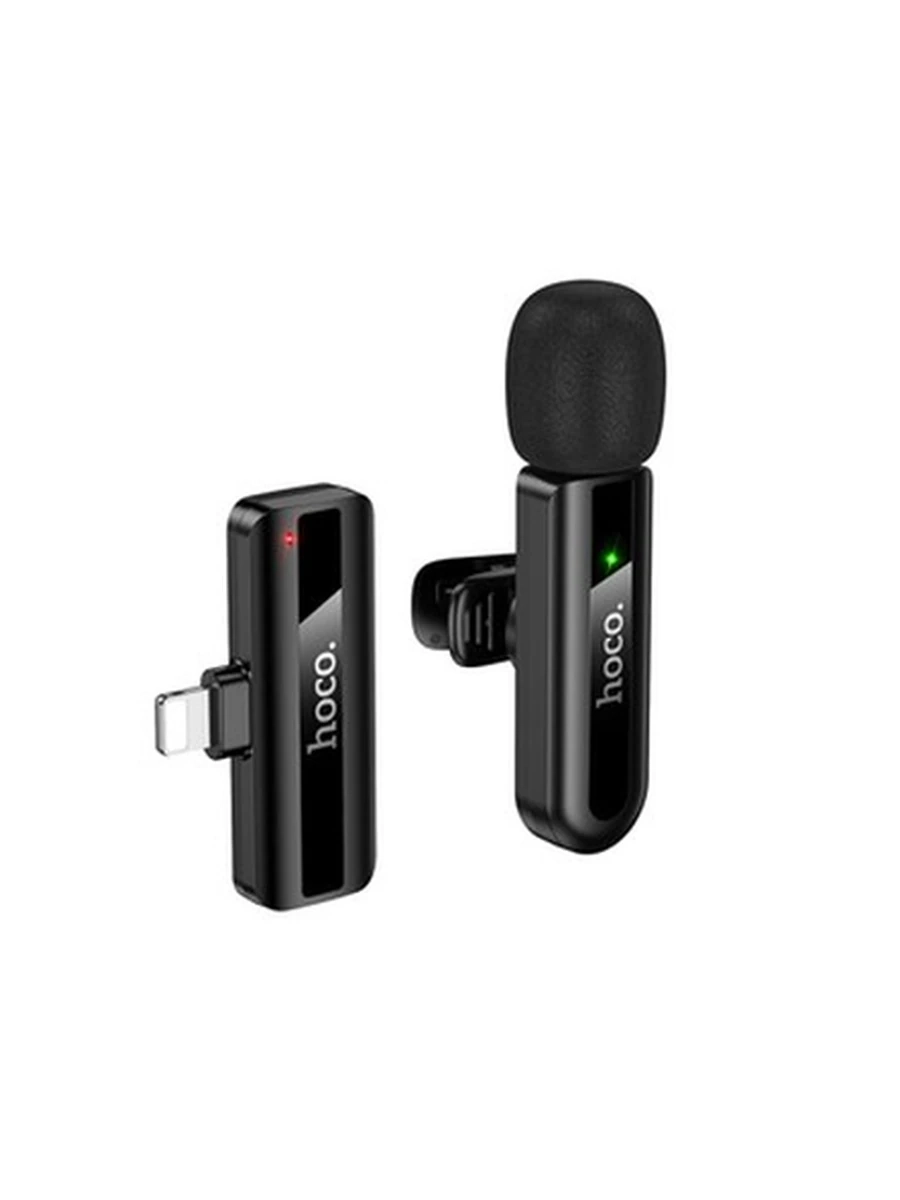 Беспроводной Петличный HOCO L20 Fair wireless microphone iP black