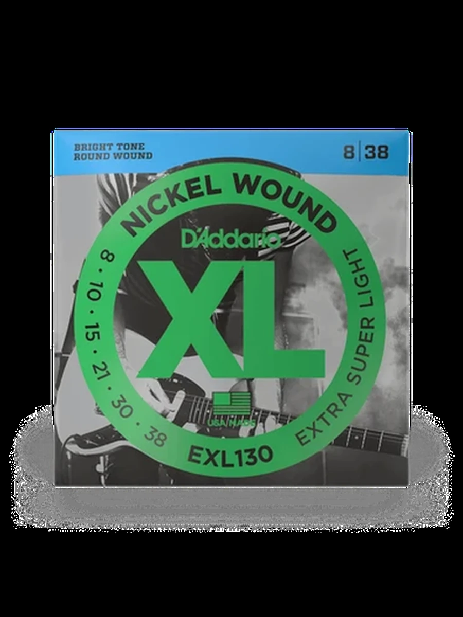 D'Addario EXL130 NICKEL WOUND SUPER LIGHT Струны для электрогитары,  8-38 D'Addario