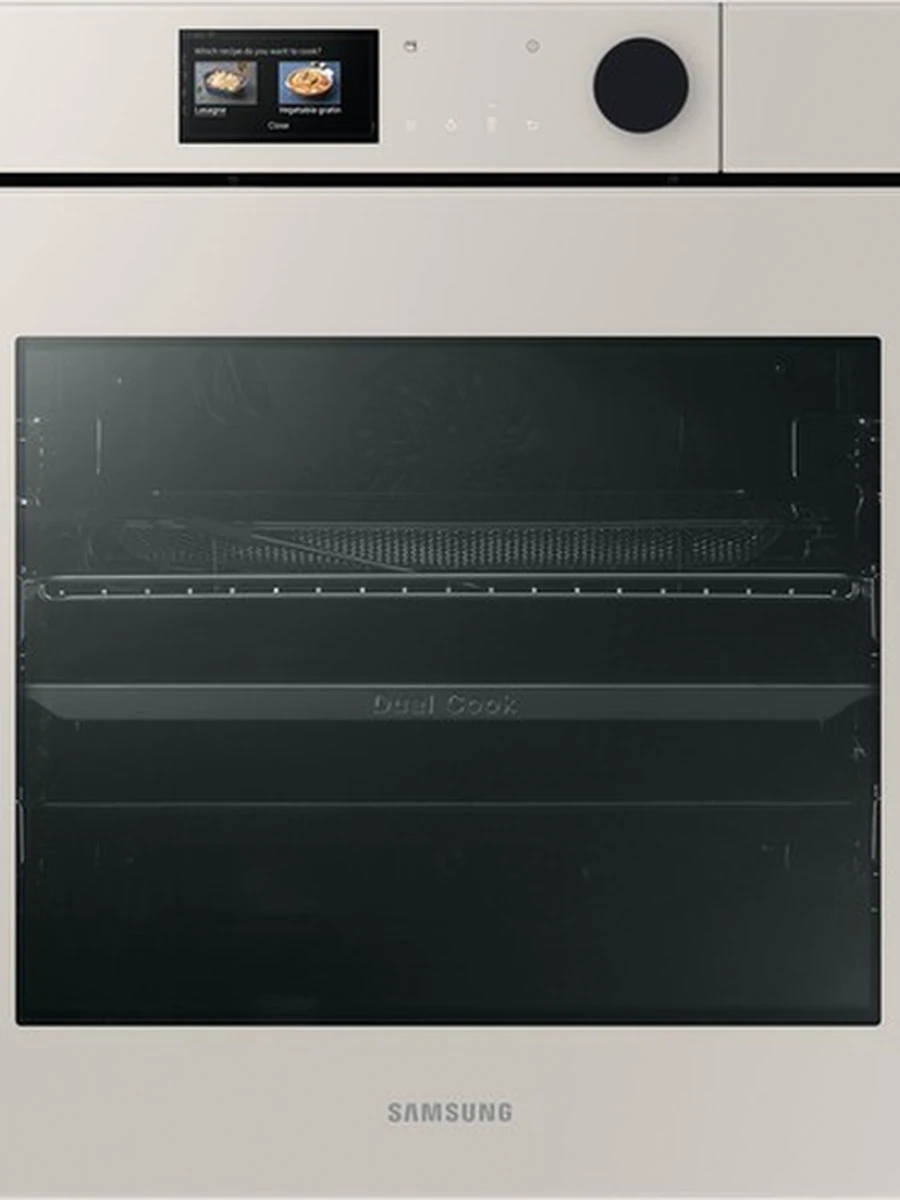 Встраиваемый духовой шкаф Samsung BESPOKE NV7B7997AAAWT, 76 л, бежевый