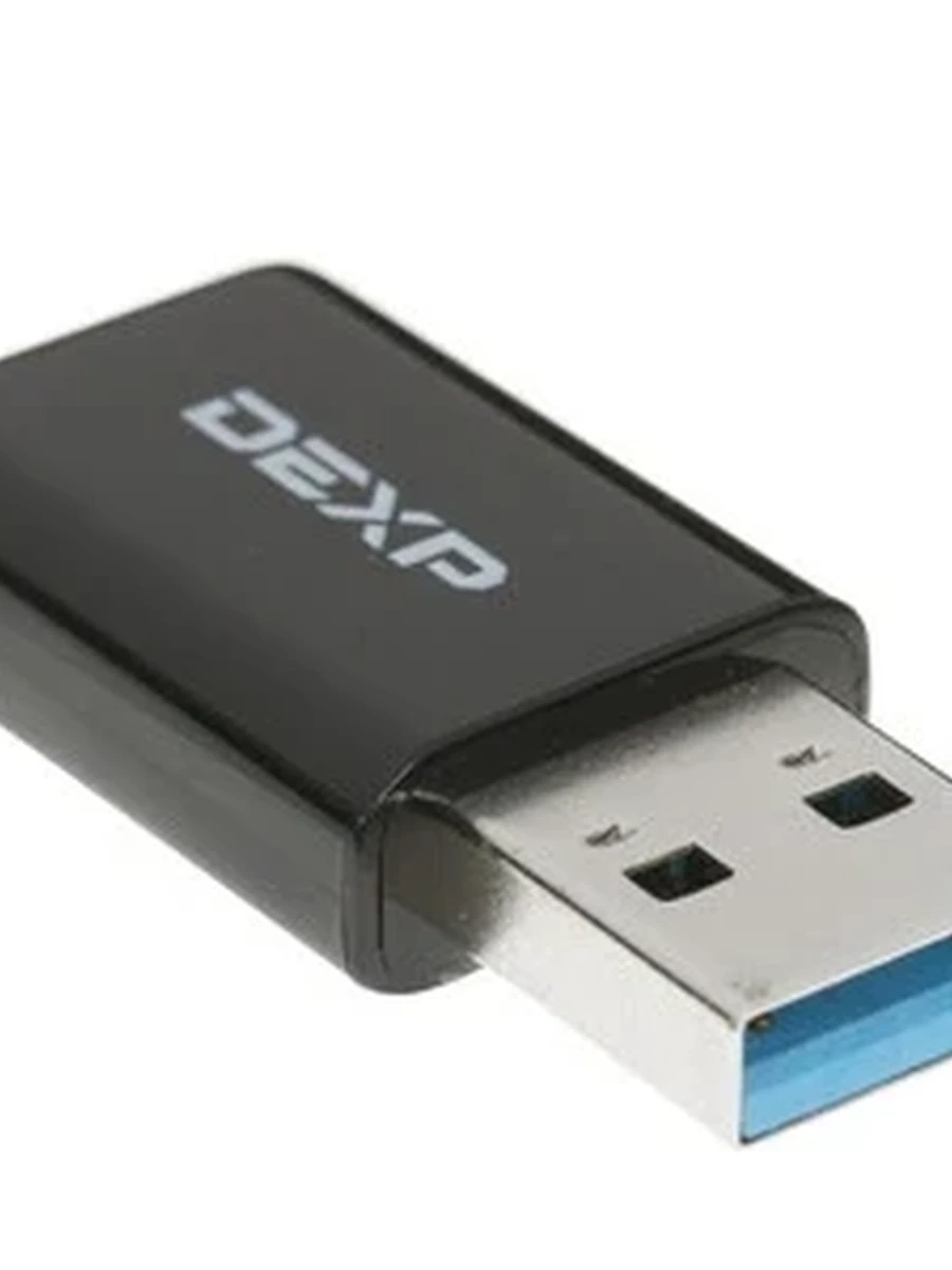 Адаптер беспроводной DEXP WFA-1301 USB3.0, AC1200, до 1200Mbit/s, двухдиапазонный