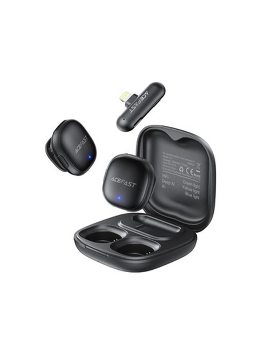 Беспроводной Петличный Микрофон ACEFAST R1 ip wireless lavalier microphones iP,black