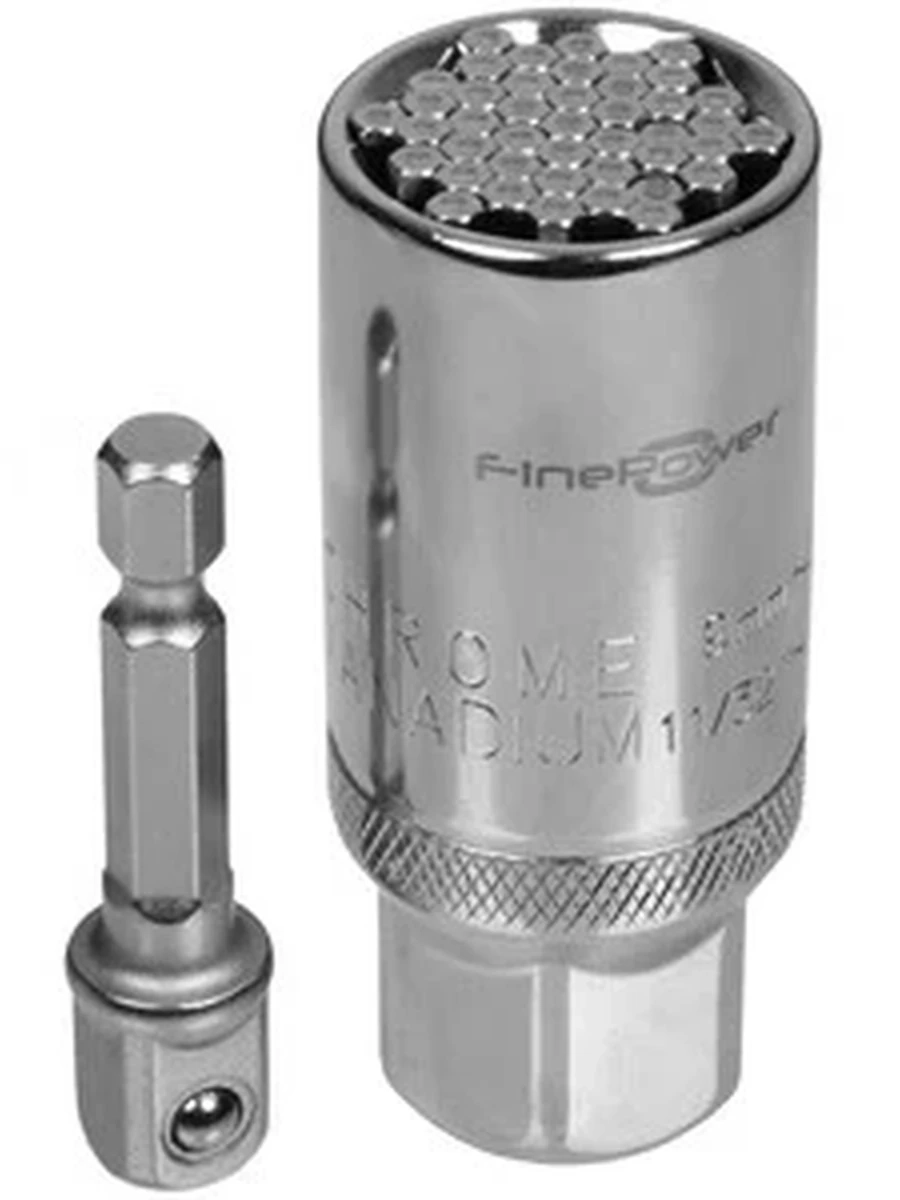 Набор торцевых головок FinePower AS2/8 [3/8", 9-21мм, Cr-V, предметов в наборе - 2]