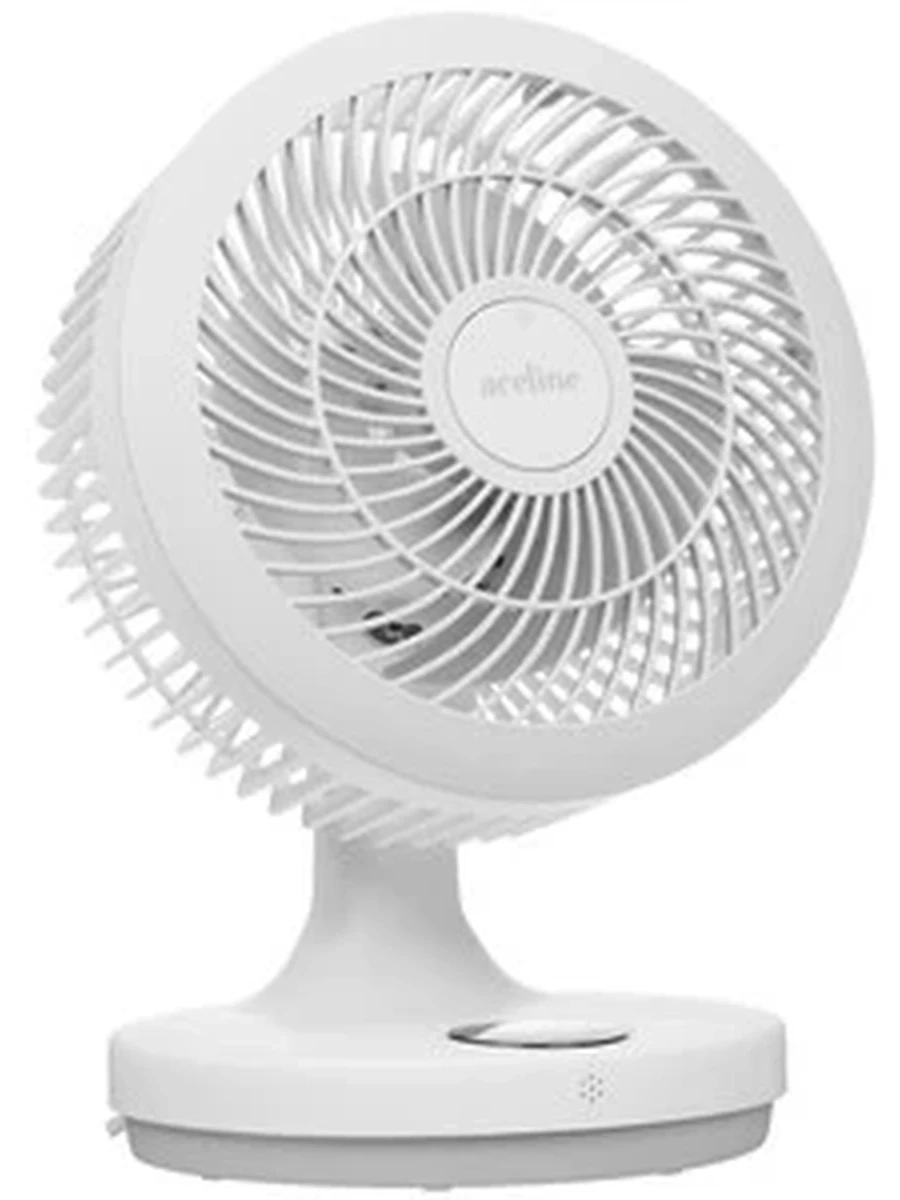 Вентилятор Aceline CD-25W белый [настольный, циркулирующий, 25 Вт, скоростей - 3, диаметр - 200 мм, пульт ДУ, дисплей]