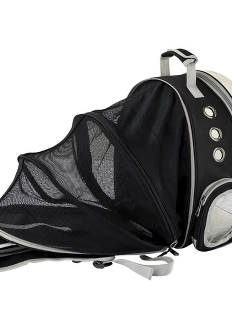 Рюкзак-переноска LOFFEPET расширяемая Space Bag черная 38*30*40 /XB-N030/ (ЭлЧин)