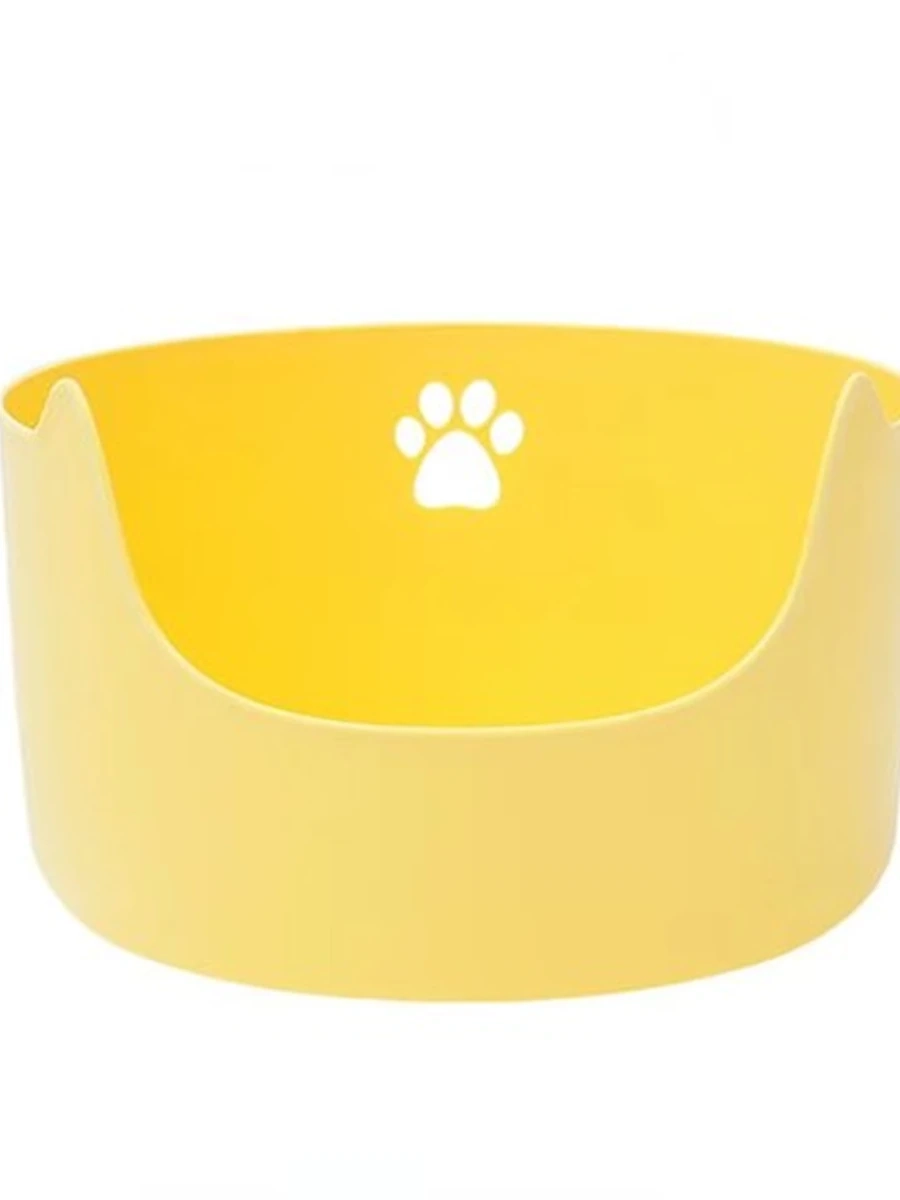 Туалет Гигантский кошачий (очень большой XL) желтый 55*33 /PET-MSP-108/ (ЭлЧин)