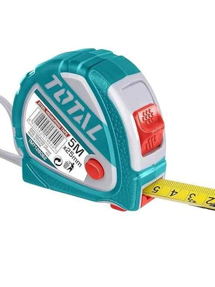Рулетка Total steel measuring tape 5мx25mm tmt126052m