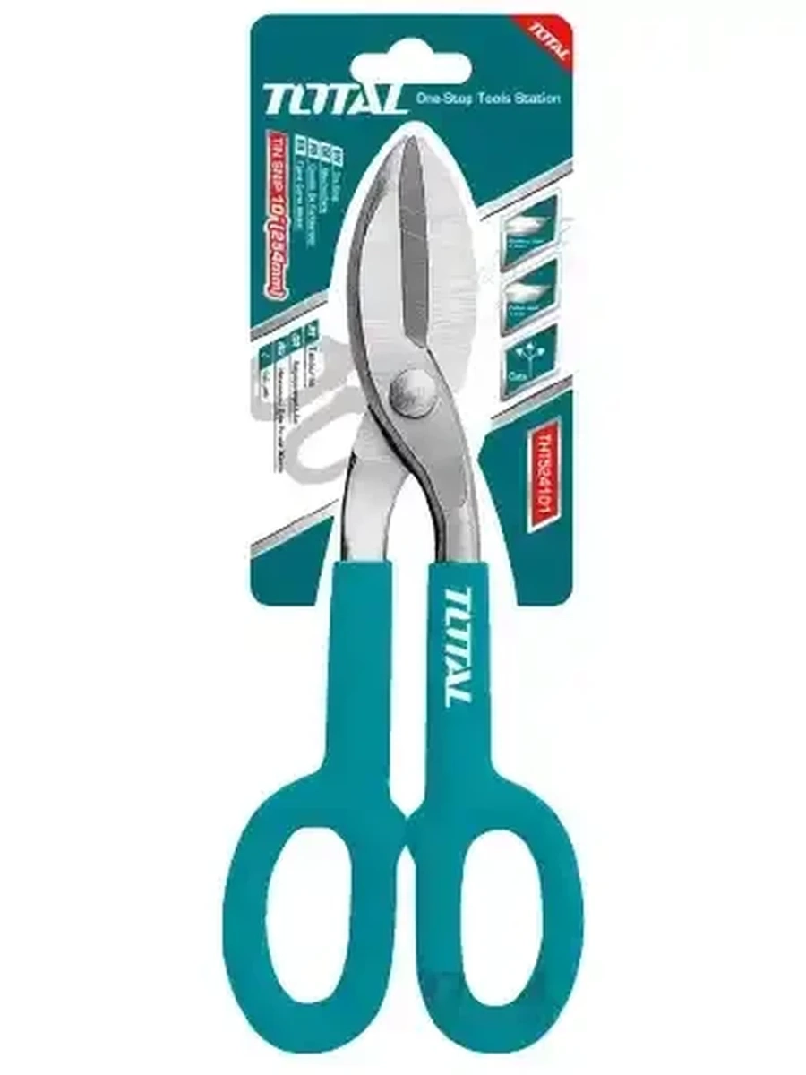 Ножницы по металлу total tin snip 254mm tht524101