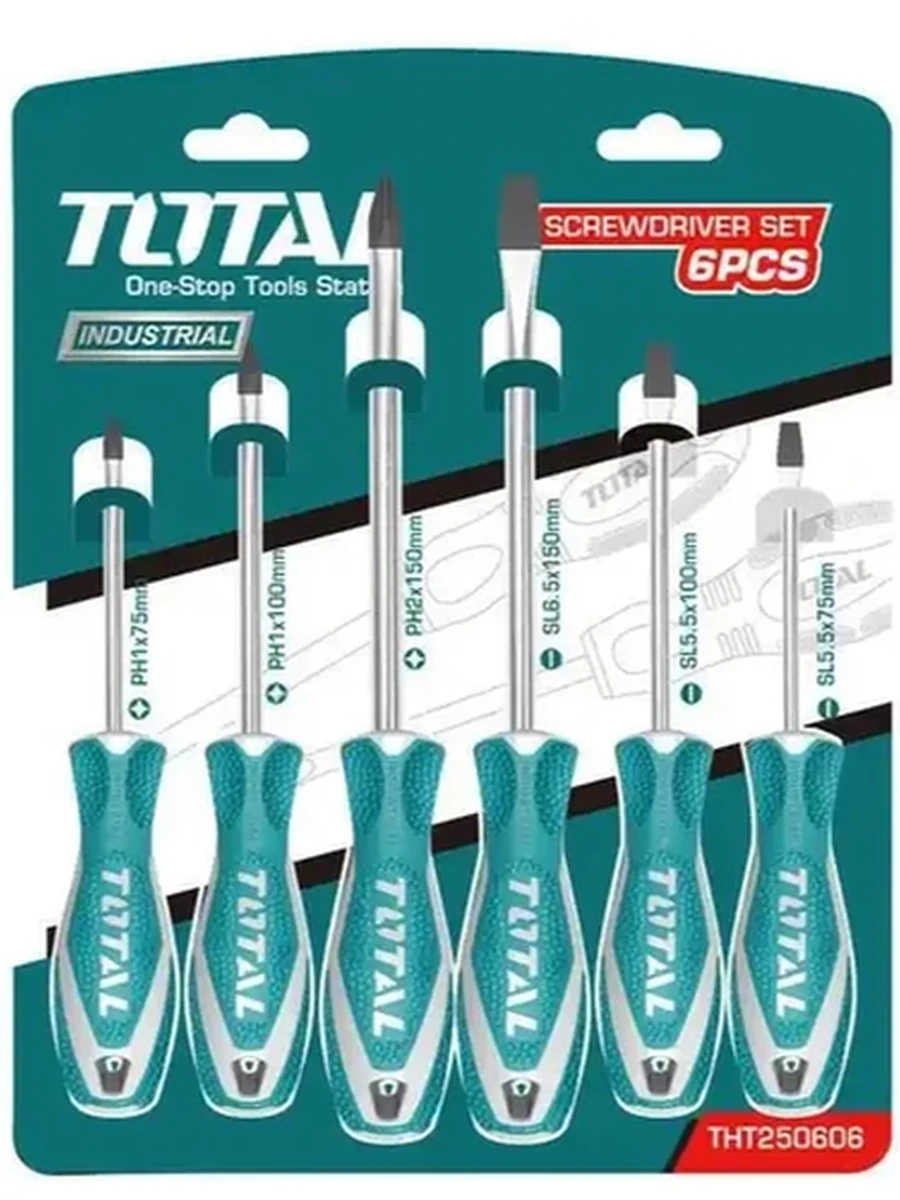 Набор отверток Total screwdriver set 6pcs tht250606