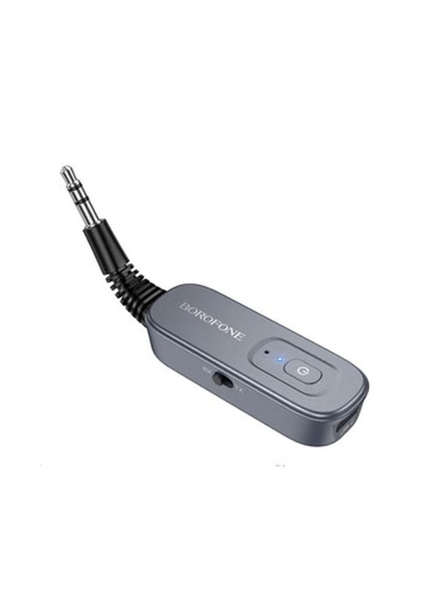 Модуляторы BOROFONE BC51 Clear way AUX BT audio receiver/transmitter (metal gray)
