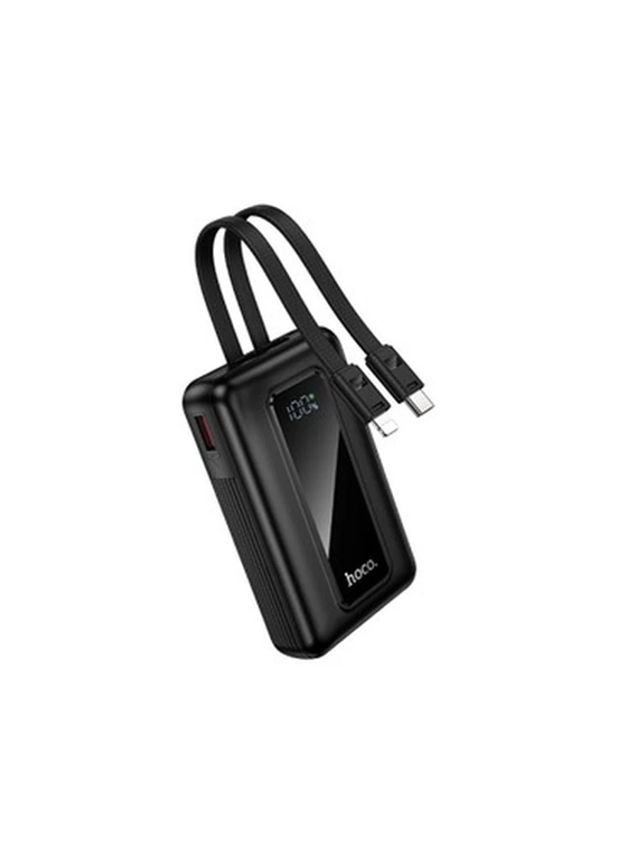 Power Bank HOCO J162A Full power 22.5W+PD20W fully compatible power bank with two cables(20000mBalck